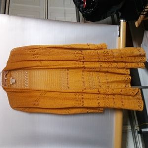 Lucky brand Size M Long Open Sweater (SKU Pend 76)